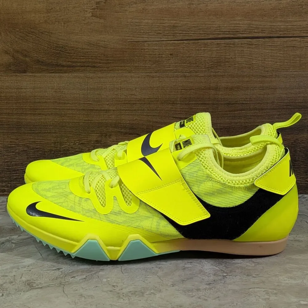 Nike Zoom Pole Vault Elite Men's 11.5 Volt Track Field Jumping Shoes DR9926-700